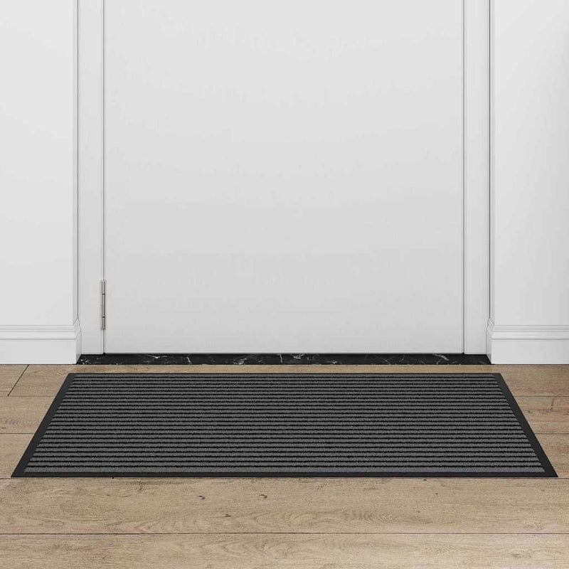 Load image into Gallery viewer, Vidaxl deurmat zwart 60 x 90 cm polypropyleen
