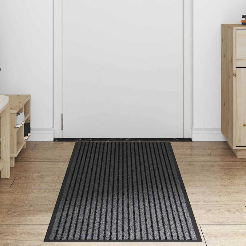 Load image into Gallery viewer, Vidaxl deurmat zwart 60 x 180 cm polypropyleen
