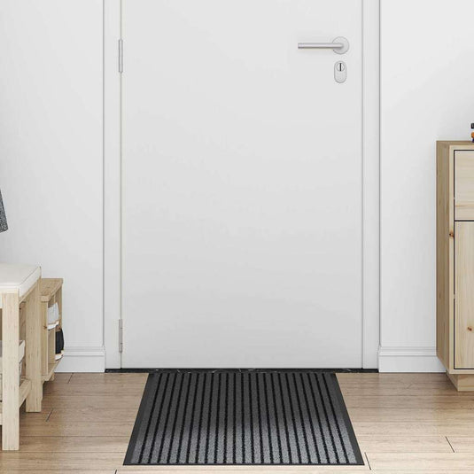 Vidaxl deurmat zwart 60 x 180 cm polypropyleen