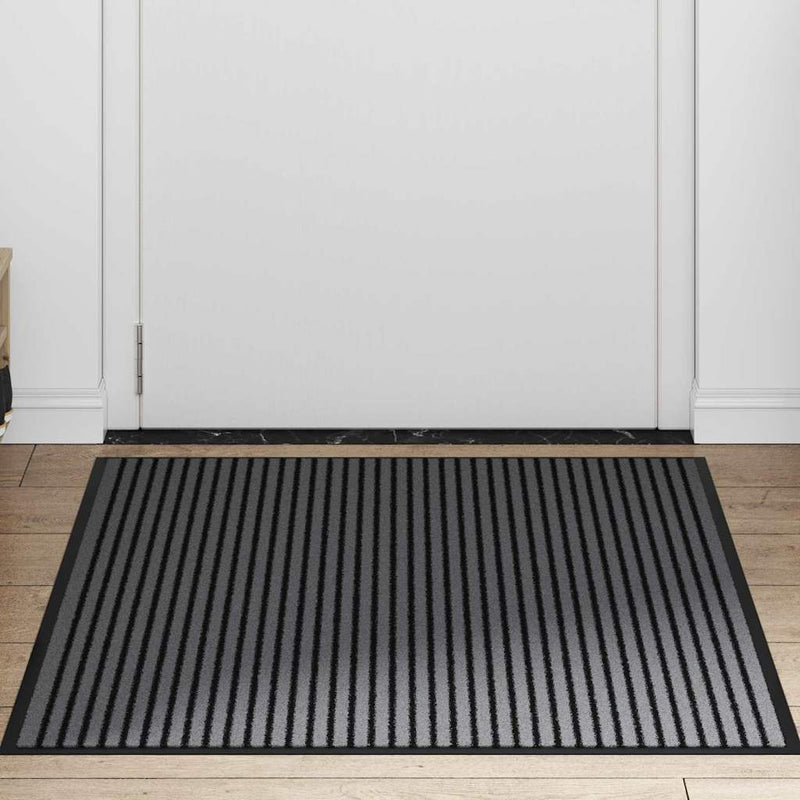 Load image into Gallery viewer, Vidaxl deurmat zwart 80 x 120 cm polypropyleen
