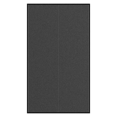 Vidaxl deurmat 115x200 cm streep zwart en grijs
