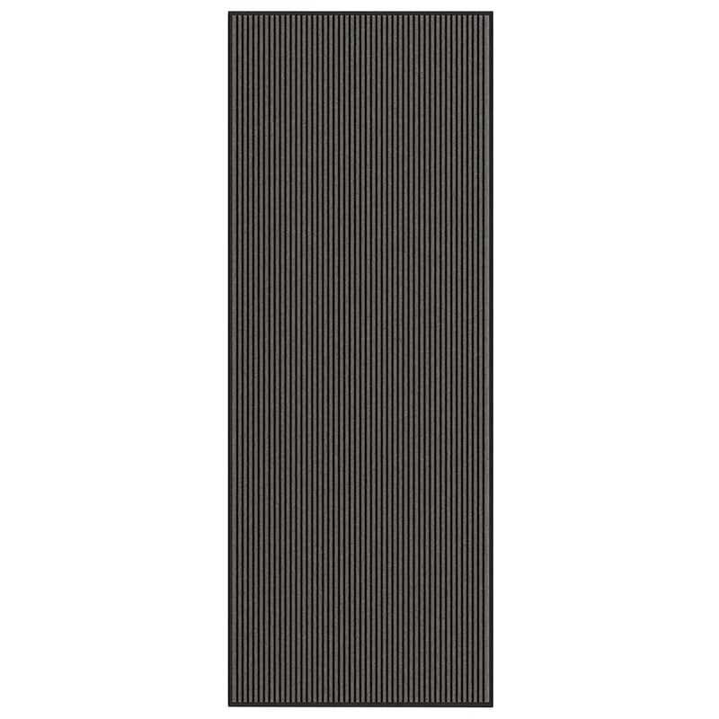 Load image into Gallery viewer, Vidaxl deurmat 115x300 cm gestreept zwart en grijs
