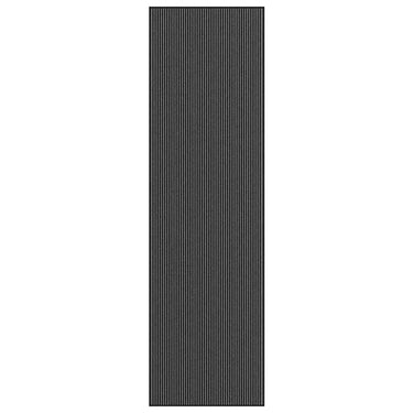 Vidaxl deurmat 115x400 cm gestreept 115x400 cm zwart en grijs