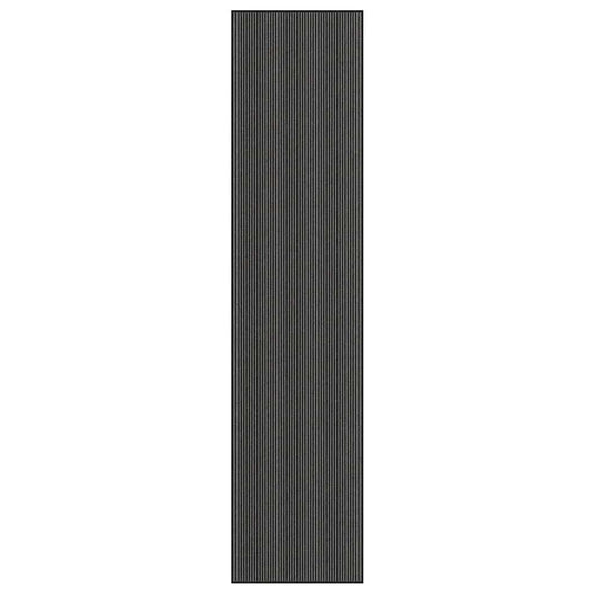 Vidaxl deurmat 115x500 cm streep zwart en grijs