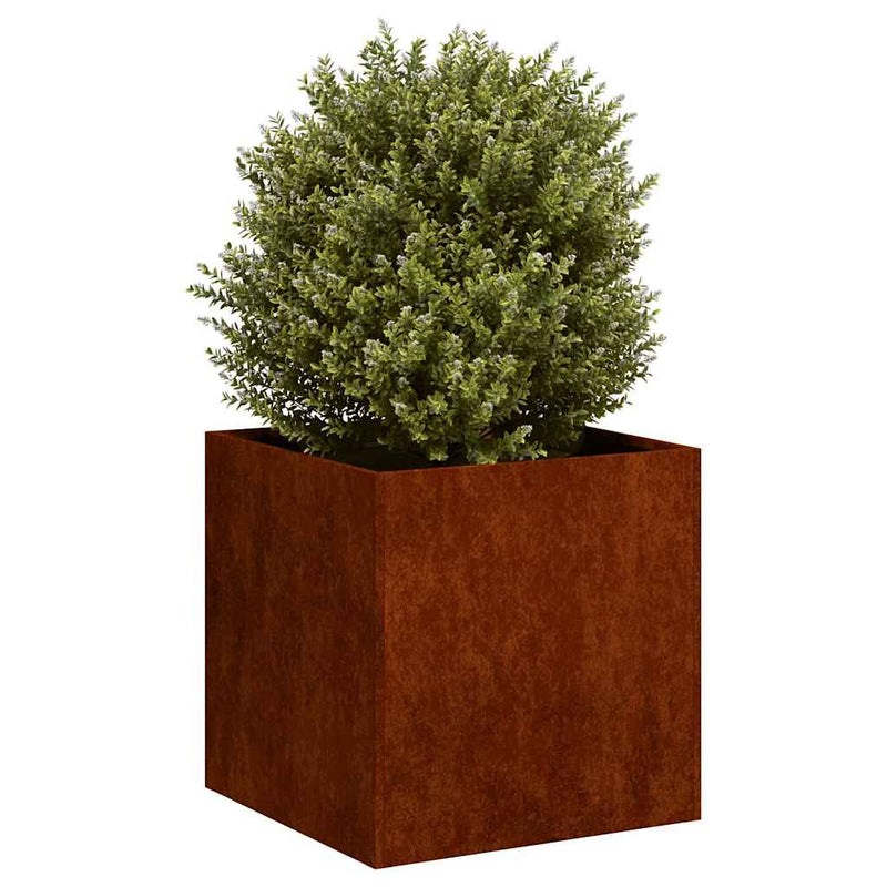 Load image into Gallery viewer, Vidaxl plantenbak roestig 40x40x40 cm weervast staal
