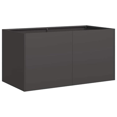 Vidaxl plantenbak 80x40x40 cm koudgewalst staal zwart