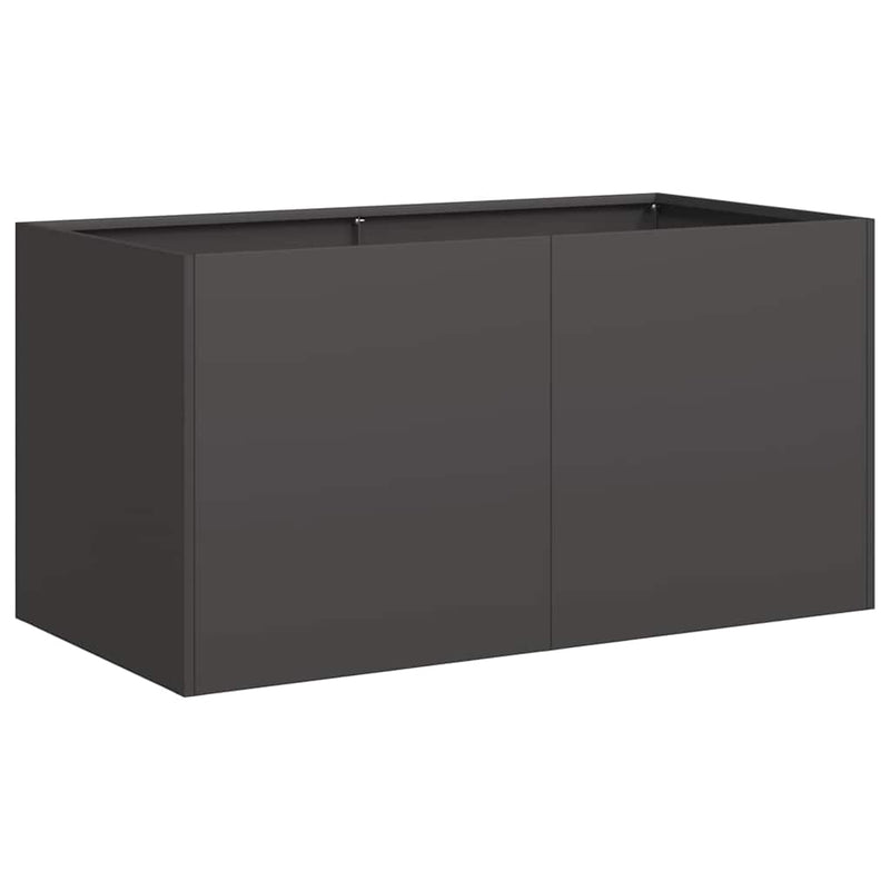 Load image into Gallery viewer, Vidaxl plantenbak 80x40x40 cm koudgewalst staal zwart
