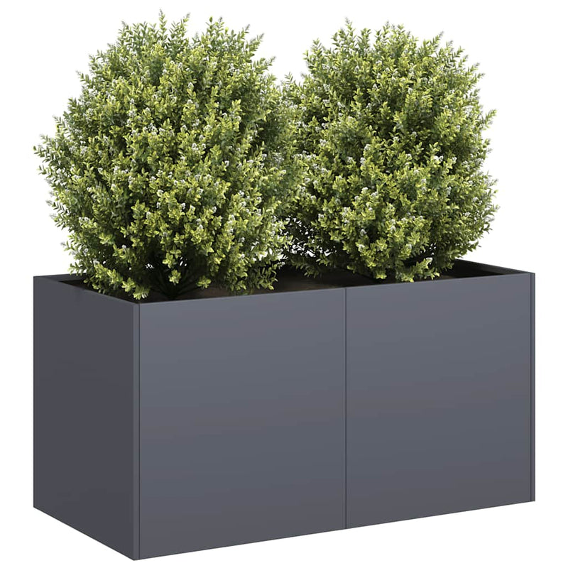 Load image into Gallery viewer, Vidaxl plantenbak 80x40x40 cm koudgewalst staal antracietkleurig
