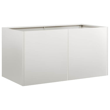 Vidaxl plantenbak 80x40x40 cm roestvrij staal