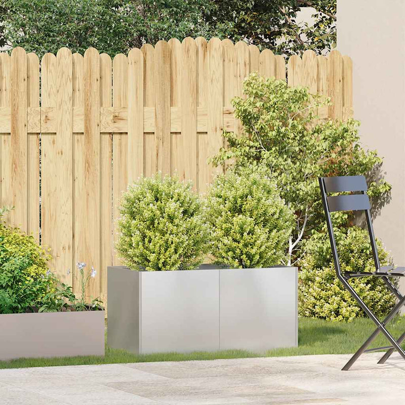 Load image into Gallery viewer, Vidaxl plantenbak 80x40x40 cm roestvrij staal
