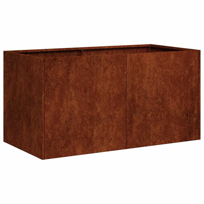 Load image into Gallery viewer, Vidaxl plantenbak roestig 80x40x40 cm weervast staal
