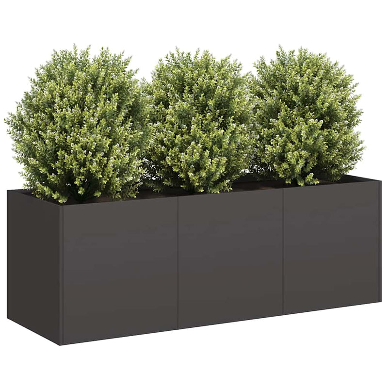 Load image into Gallery viewer, Vidaxl plantenbak zwart 120x40x40 cm koudgewalst staal
