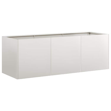Vidaxl plantenbak 120x40x40 cm roestvrij staal