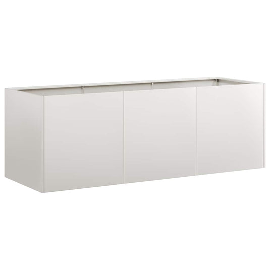 Vidaxl plantenbak 120x40x40 cm roestvrij staal