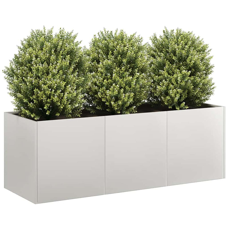 Load image into Gallery viewer, Vidaxl plantenbak 120x40x40 cm roestvrij staal
