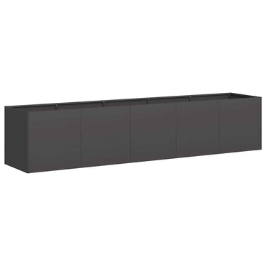 Vidaxl plantenbak zwart 200x40x40 cm koudgewalst staal