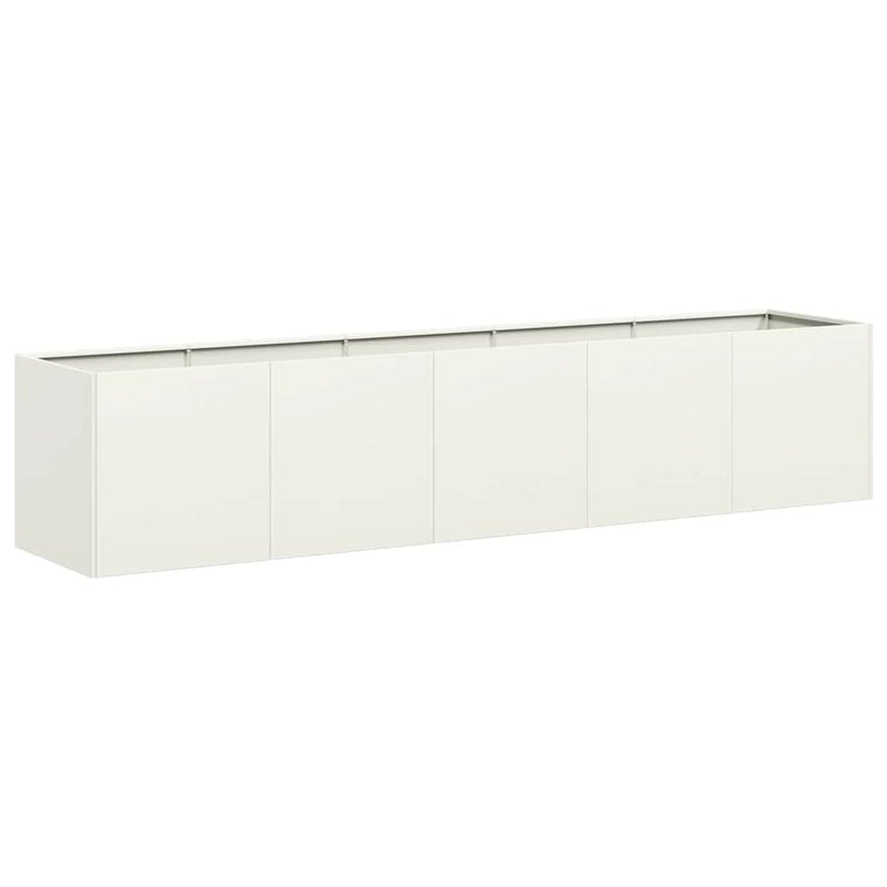 Load image into Gallery viewer, Vidaxl plantenbak 200x40x40 cm koudgewalst staal wit
