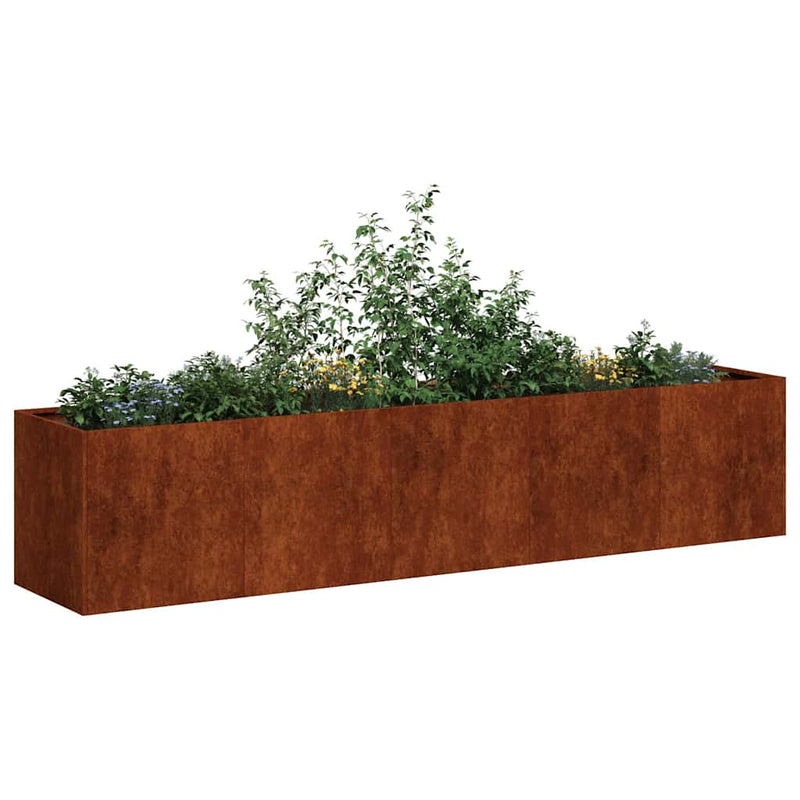 Load image into Gallery viewer, Vidaxl plantenbak roestig 200x40x40 cm weervast staal
