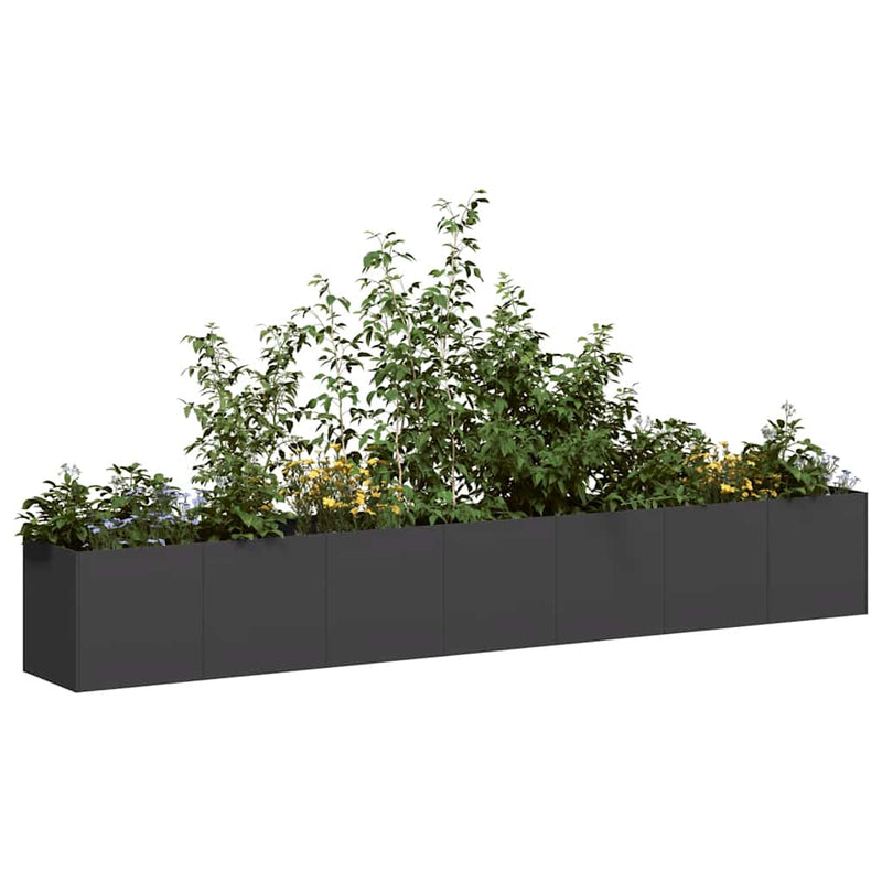 Load image into Gallery viewer, Vidaxl plantenbak 280x40x40 cm koudgewalst staal zwart
