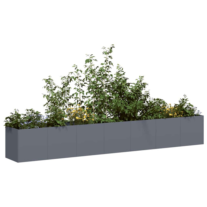 Load image into Gallery viewer, Vidaxl plantenbak 280x40x40 cm koudgewalst staal antracietkleurig
