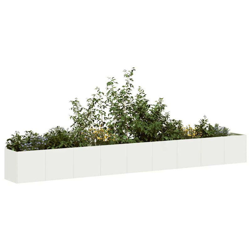 Load image into Gallery viewer, Vidaxl plantenbak 360x40x40 cm koudgewalst staal wit
