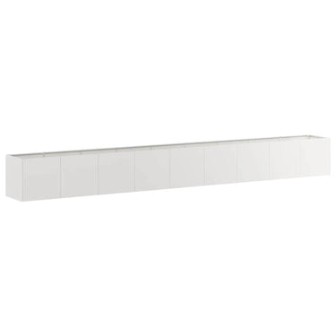 Vidaxl plantenbak 360x40x40 cm roestvrij staal