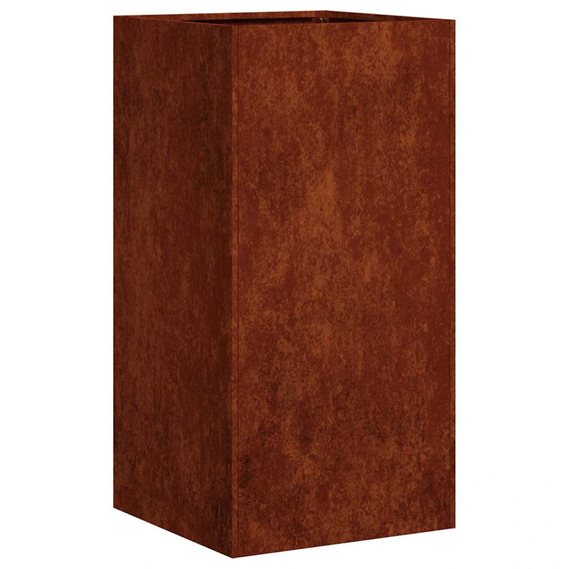 Load image into Gallery viewer, Vidaxl plantenbak roestig 40x40x80 cm weervast staal
