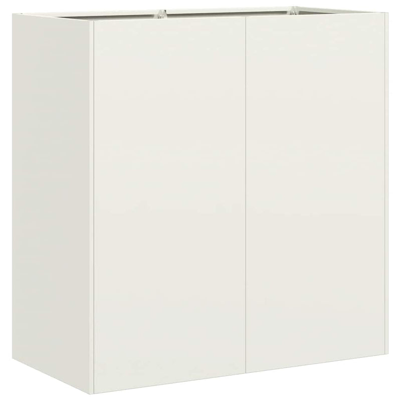 Load image into Gallery viewer, Vidaxl plantenbak 40x40x80 cm koudgewalst staal wit
