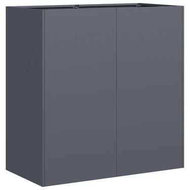 Vidaxl plantenbak 80x40x80 cm koudgewalst staal antracietkleurig