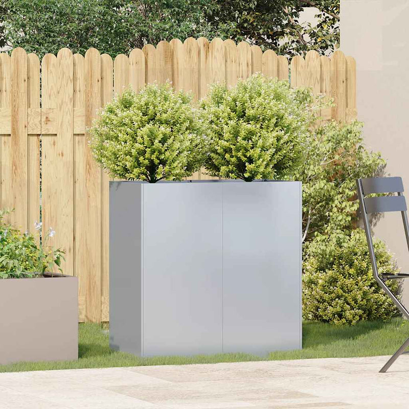 Load image into Gallery viewer, Vidaxl plantenbak 80x40x80 cm gegalvaniseerd staal

