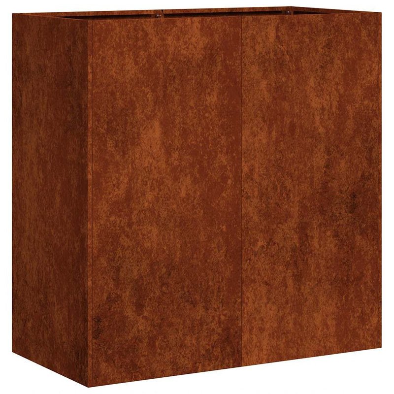 Load image into Gallery viewer, Vidaxl plantenbak roestig 80x40x80 cm weervast staal
