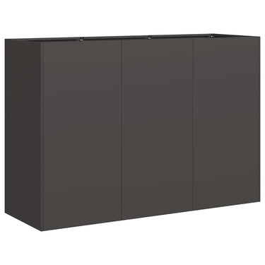 Vidaxl plantenbak 120x40x80 cm koudgewalst staal zwart