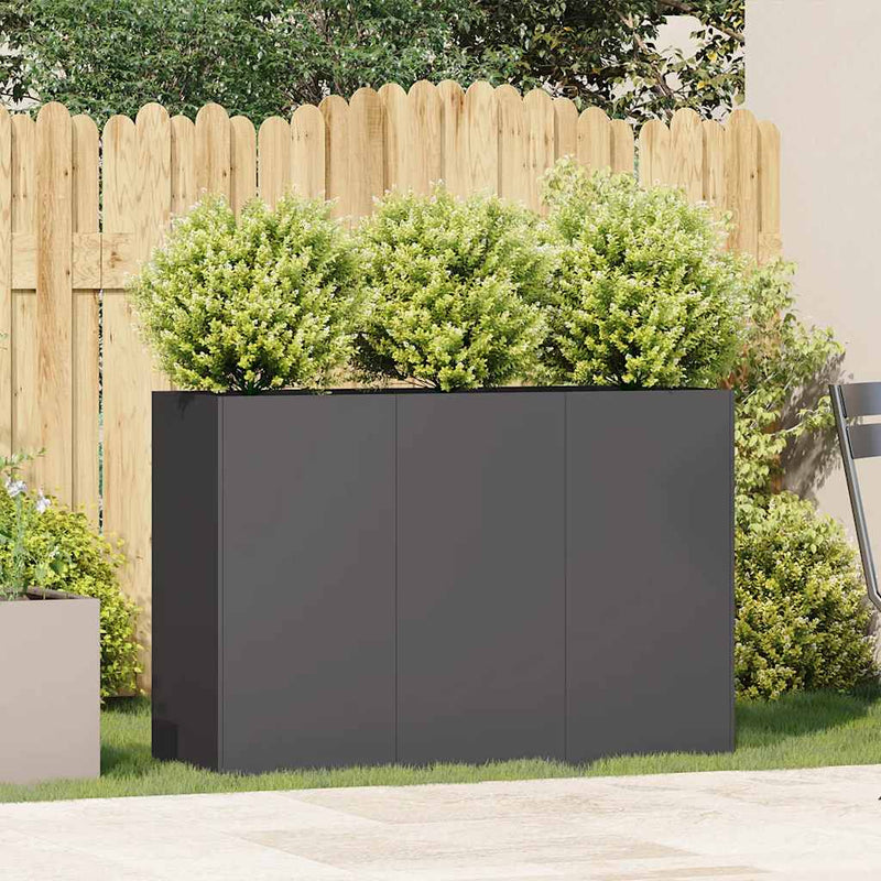 Load image into Gallery viewer, Vidaxl plantenbak 120x40x80 cm koudgewalst staal zwart
