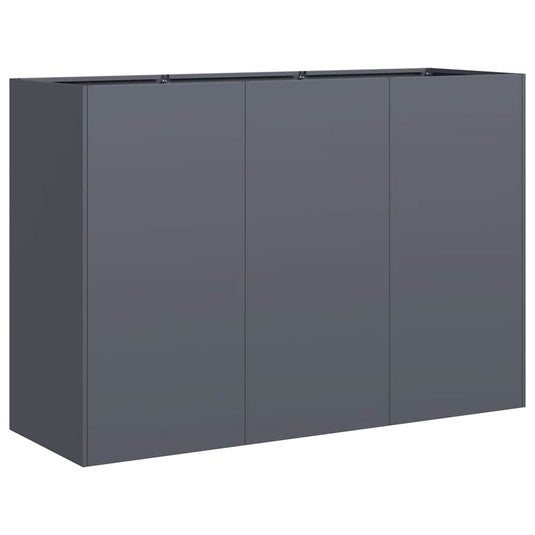 Vidaxl plantenbak 120x40x80 cm koudgewalst staal antracietkleurig