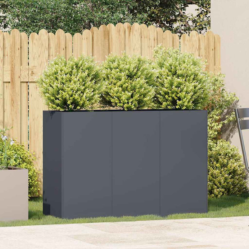Load image into Gallery viewer, Vidaxl plantenbak 120x40x80 cm koudgewalst staal antracietkleurig
