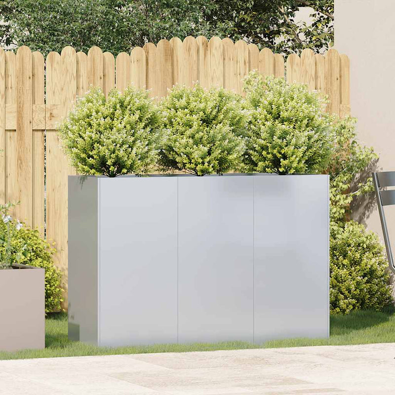 Load image into Gallery viewer, Vidaxl plantenbak 120x40x80 cm gegalvaniseerd staal
