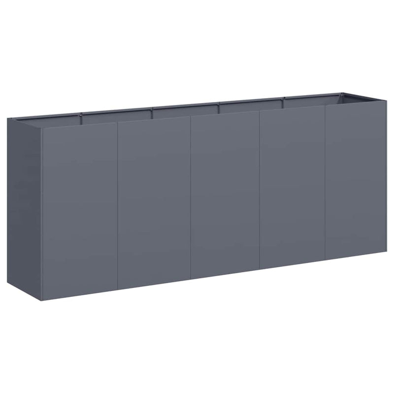 Load image into Gallery viewer, Vidaxl plantenbak 200x40x80 cm koudgewalst staal antracietkleurig
