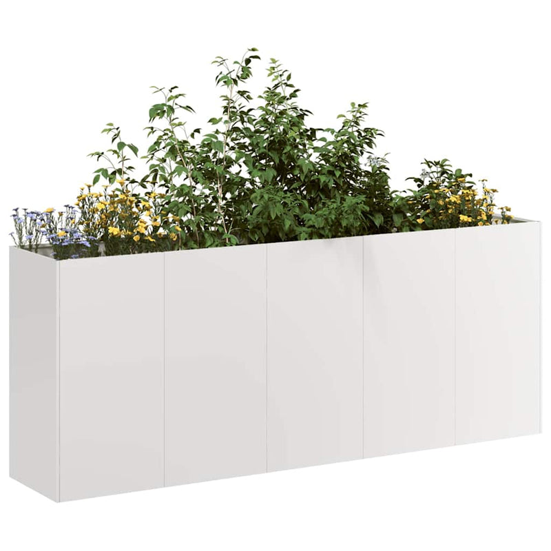 Load image into Gallery viewer, Vidaxl plantenbak 200x40x80 cm roestvrij staal
