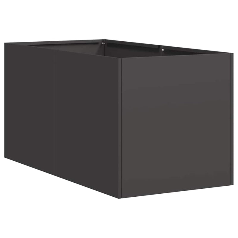 Load image into Gallery viewer, Vidaxl plantenbak 40x80x40 cm koudgewalst staal zwart
