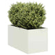 Vidaxl plantenbak 40x80x40 cm koudgewalst staal wit