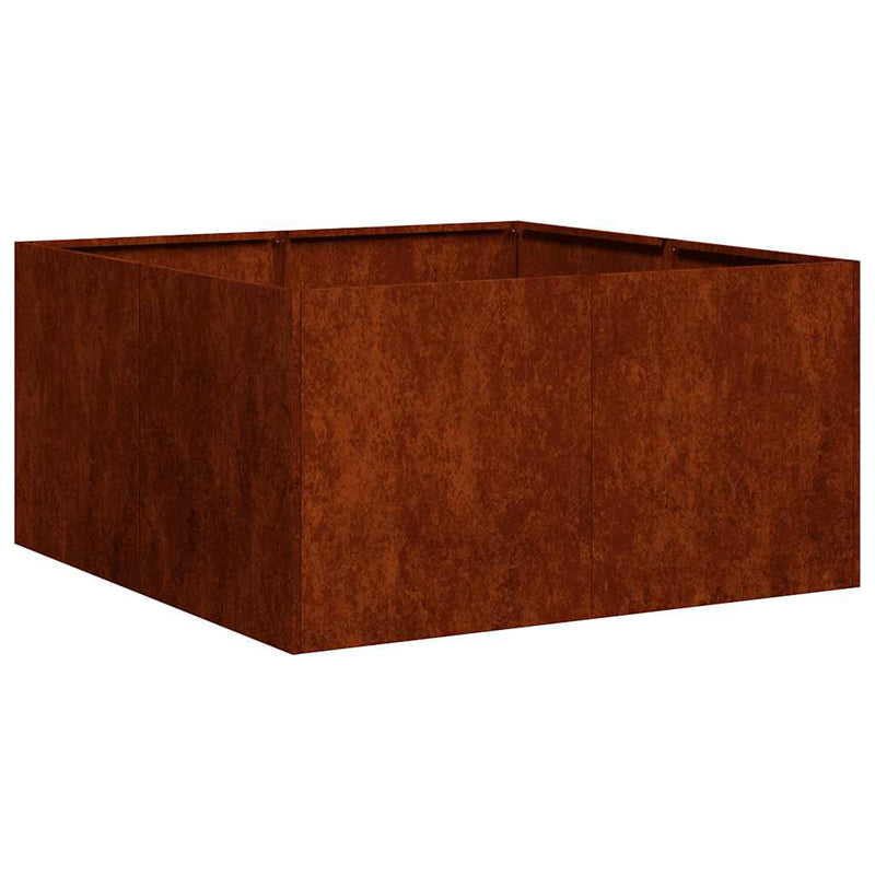 Load image into Gallery viewer, Vidaxl plantenbak roestig 80x80x40 cm weervast staal
