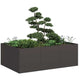 Vidaxl plantenbak 120x80x40 cm staal zwart