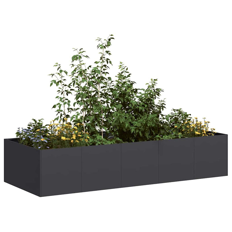 Load image into Gallery viewer, Vidaxl plantenbak 200x80x40 cm staal zwart
