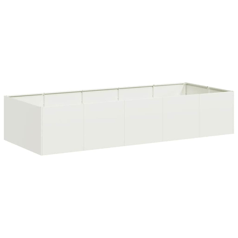 Load image into Gallery viewer, Vidaxl plantenbak 200x80x40 cm staal wit
