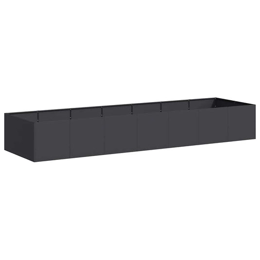 Vidaxl plantenbak 280x80x40 cm staal zwart