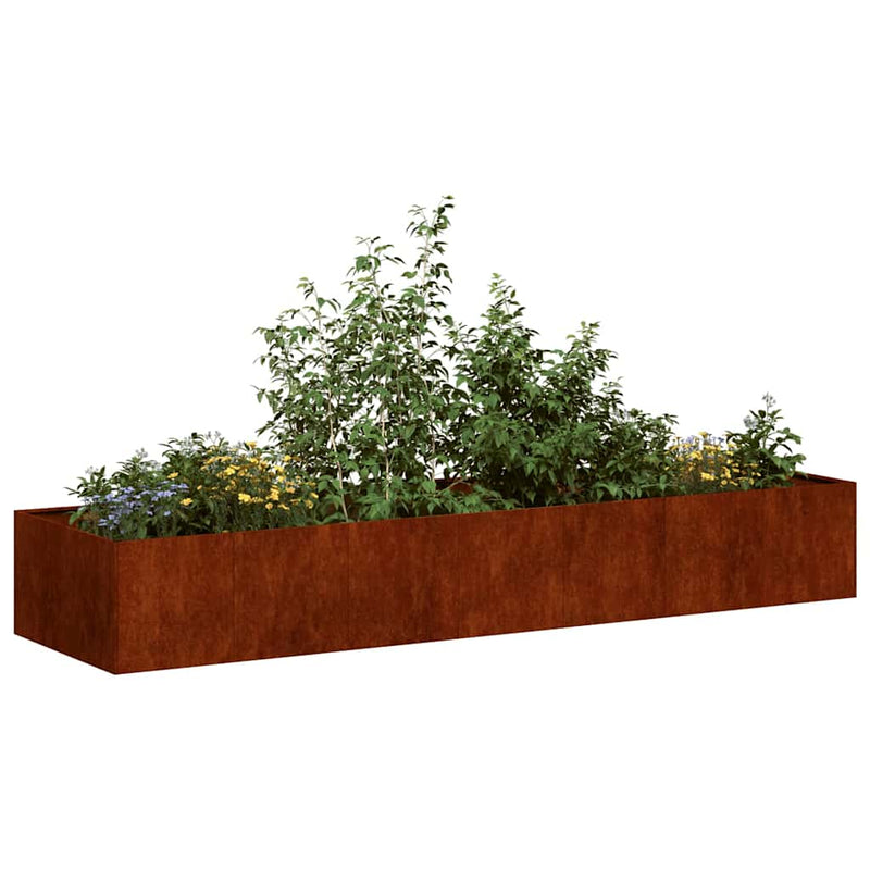 Load image into Gallery viewer, Vidaxl plantenbak roestig 280x80x40 cm weervast staal
