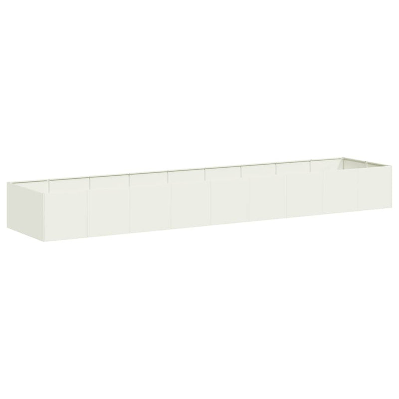 Load image into Gallery viewer, Vidaxl plantenbak 360x80x40 cm staal wit
