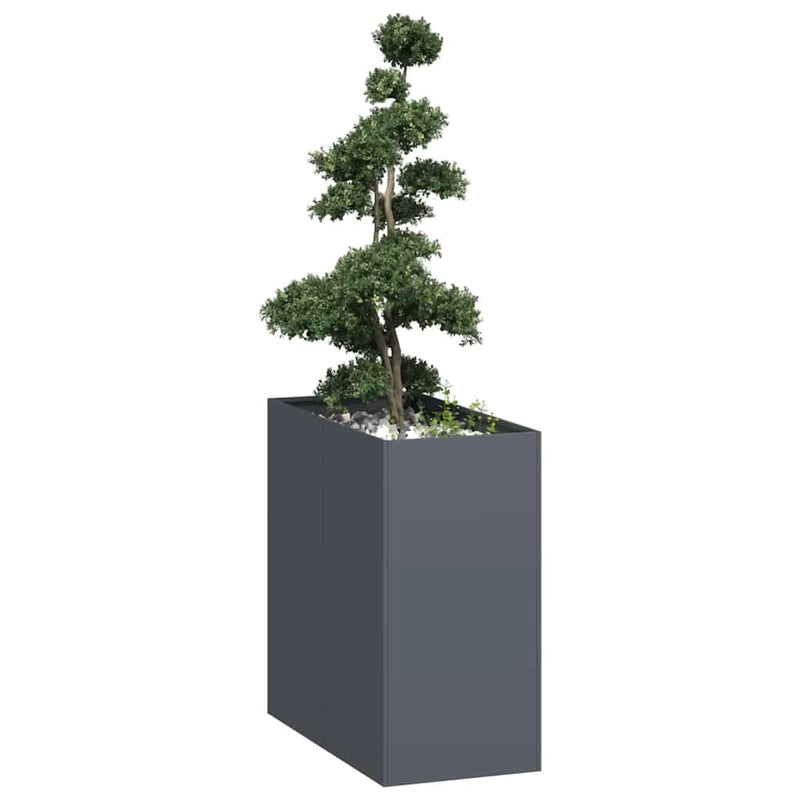 Load image into Gallery viewer, Vidaxl plantenbak 40x80x80 cm staal antracietkleurig
