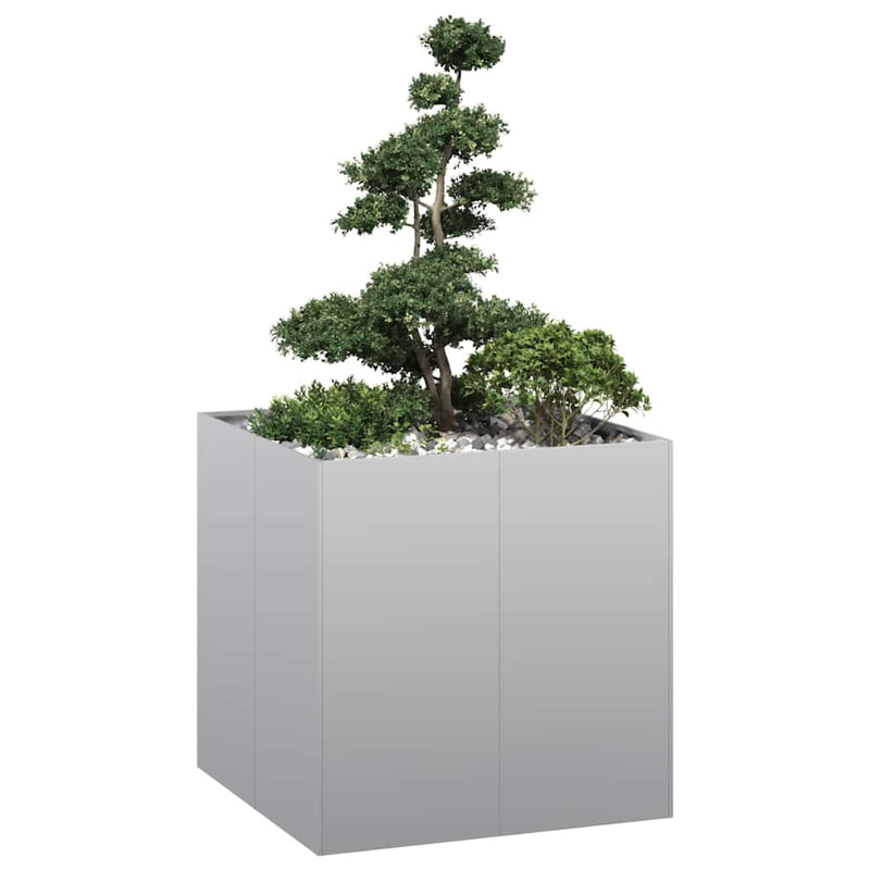 Load image into Gallery viewer, Vidaxl plantenbak 80x80x80 cm gegalvaniseerd staal
