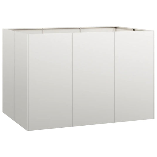 Vidaxl plantenbak 120x80x80 cm roestvrij staal